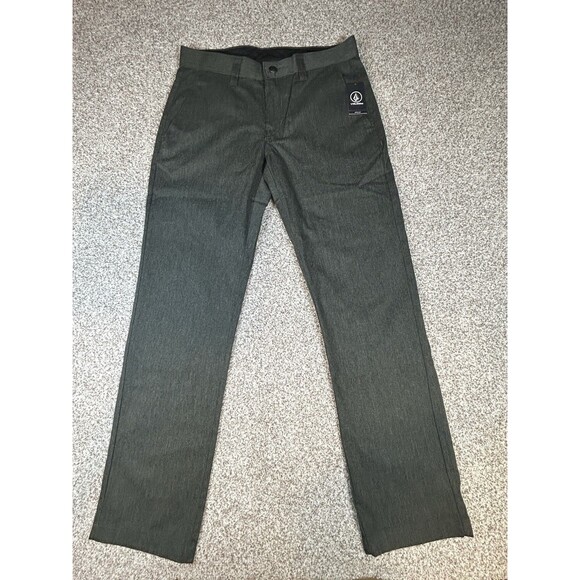 Volcom Corpo Class Pants Mens 29 Grey Straight Chino Skater NWT VMONTY - Picture 1 of 10